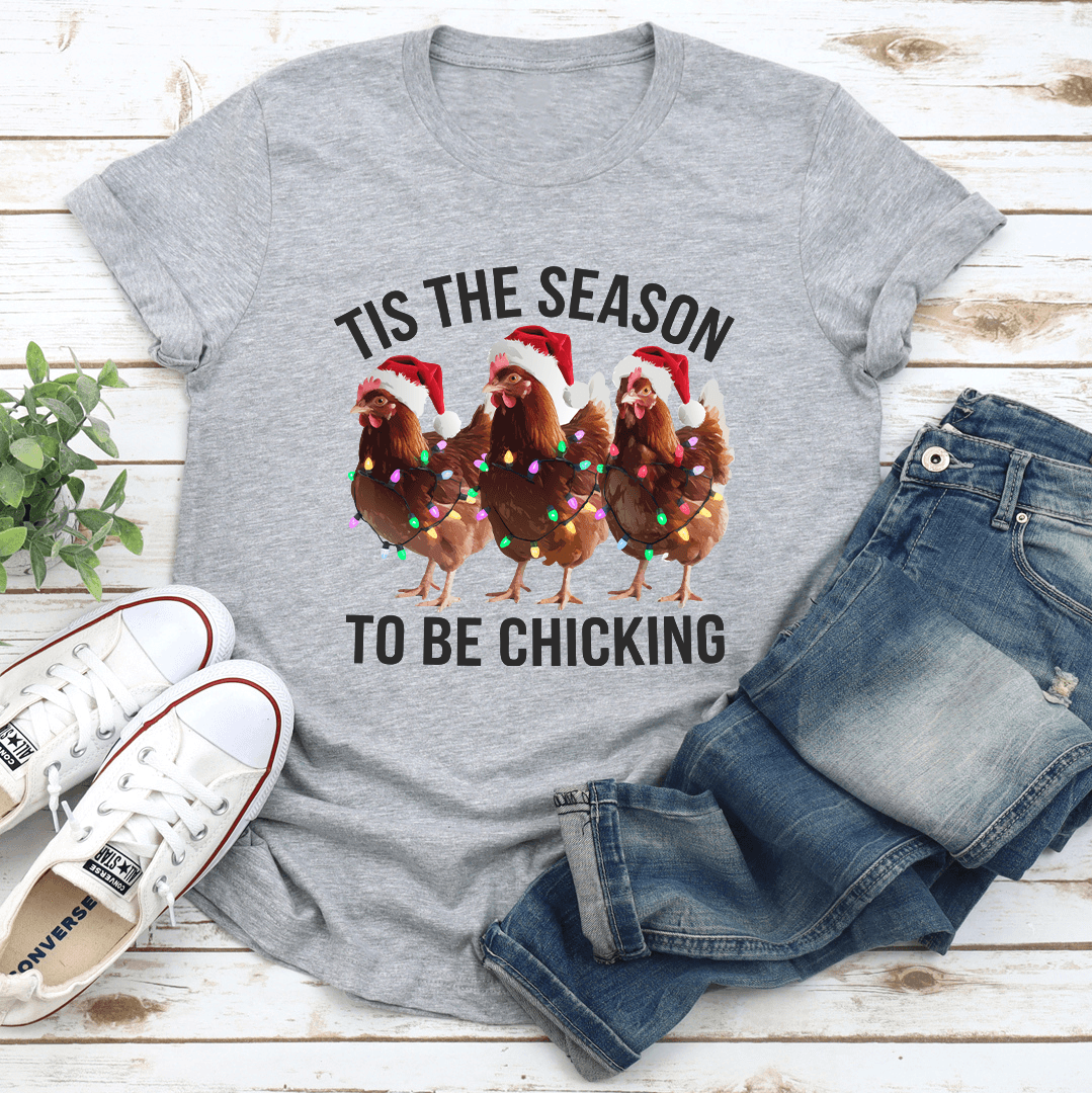 Tis The Season To Be Checking Tee 0
