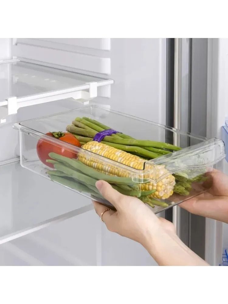 Refrigerator Drawer Storage Box Under Shelf Organizer For Fruits And Eggs 3