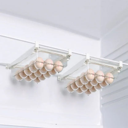 Refrigerator Drawer Storage Box Under Shelf Organizer For Fruits And Eggs 8