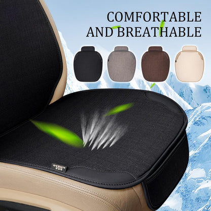 Universal Car Seat Cover Breathable Flax Cushion Four Seasons Auto Chair Protector For Car Interior 1