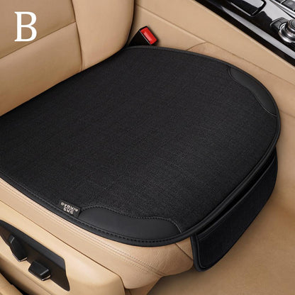 Universal Car Seat Cover Breathable Flax Cushion Four Seasons Auto Chair Protector For Car Interior 4