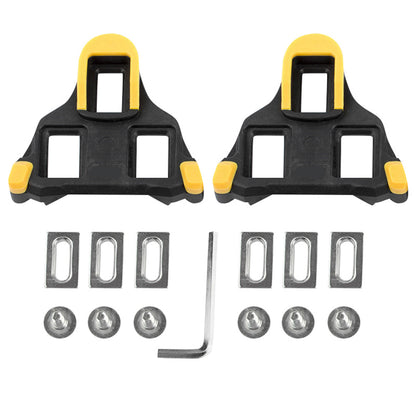Lightweight Cycling Pedals Cleat Set Self Locking Bike Cleats Platform Bearings Pedals For Road And 5