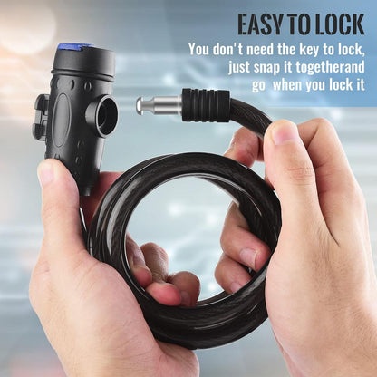 Portable Bike Chain Lock Anti Theft Metal Steel Safety Lock With Keys Motorcycle And Bicycle Securi 1
