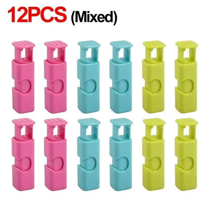 12 PCS Reusable Bread Bag Clips For Food Storage And Snack Sealing 7