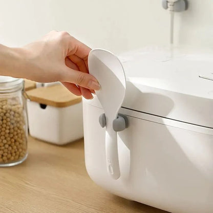 Silicone Rice Spoon Holder And WallMounted Kitchen Utensil Rack 4