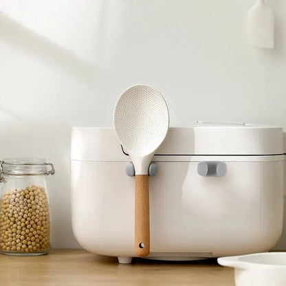 Silicone Rice Spoon Holder And WallMounted Kitchen Utensil Rack 5
