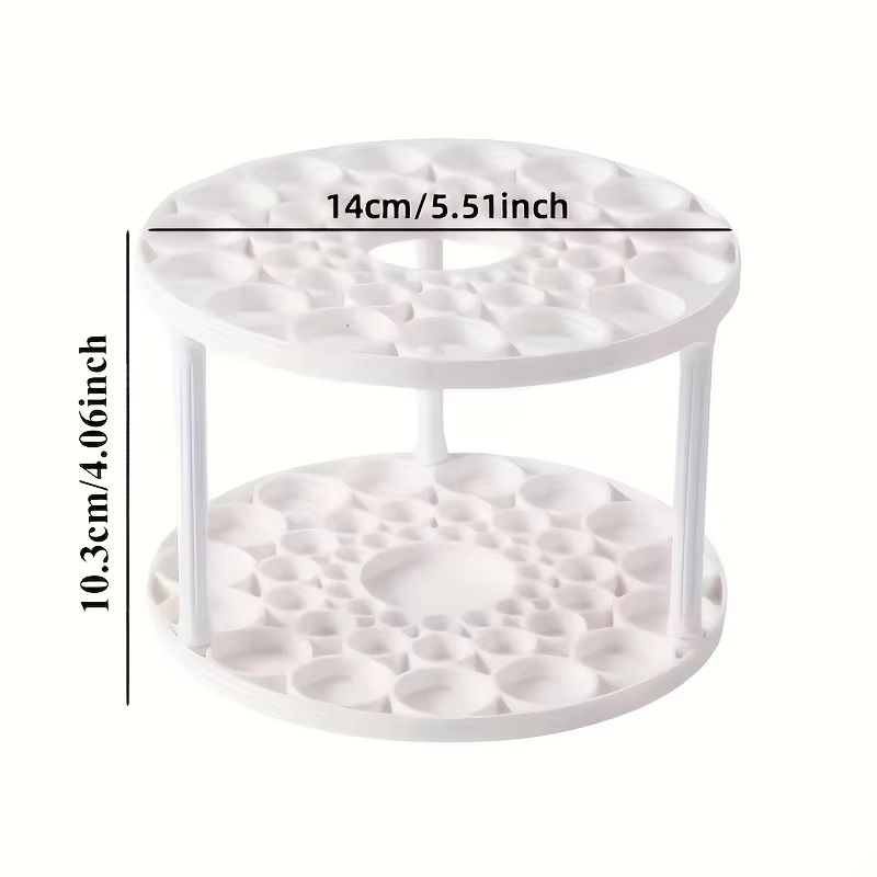 360 Degree Rotating Brush  Accessory Organizer  White Desk Storage 3