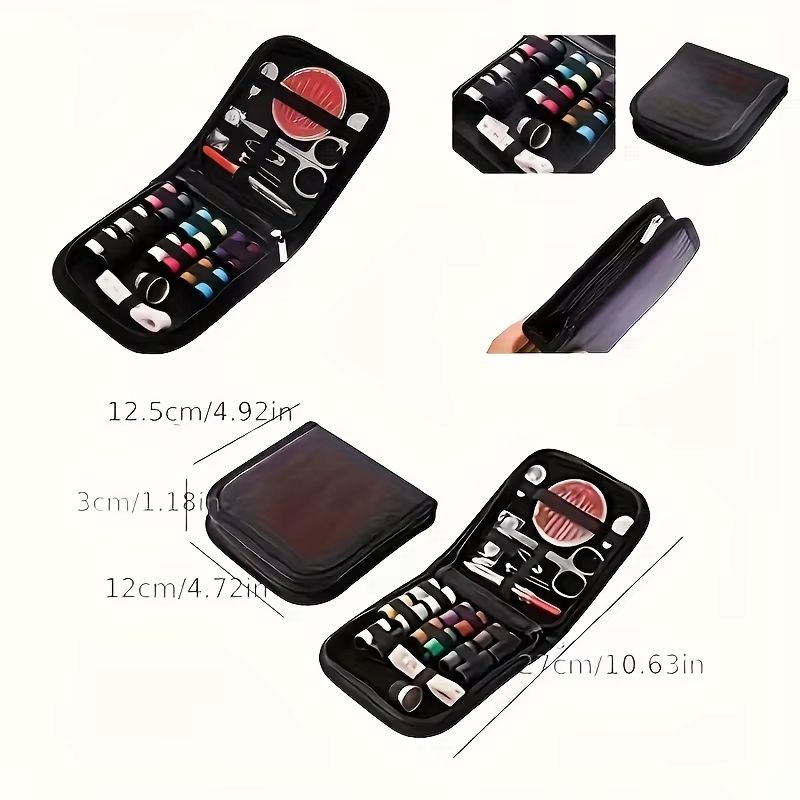 Compact Travel Sewing Kit  Essential Needle  Thread Emergency Repair Set 1