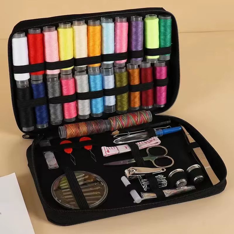 Compact Travel Sewing Kit  Essential Needle  Thread Emergency Repair Set 6