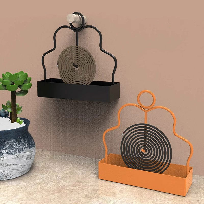 Iron Incense Storage Rack Mosquito Coil Holder For Household Bedroom Patio Coil Incense Burner Fram 1