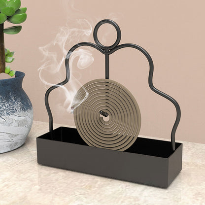 Iron Incense Storage Rack Mosquito Coil Holder For Household Bedroom Patio Coil Incense Burner Fram 3