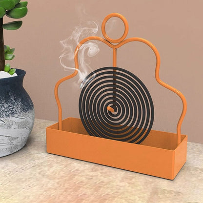 Iron Incense Storage Rack Mosquito Coil Holder For Household Bedroom Patio Coil Incense Burner Fram 5