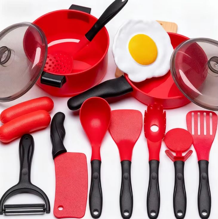 Kids Girl Cooking Kitchen Toy Set  Pretend Play Cooking  Fruit Cutting Utensils 5