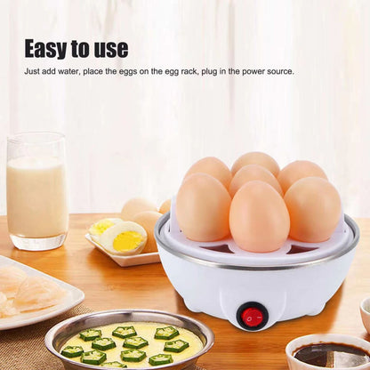 Multifunction Electric Egg Boiler & Steamer – 7 Egg Capacity with Auto-Shut-Off