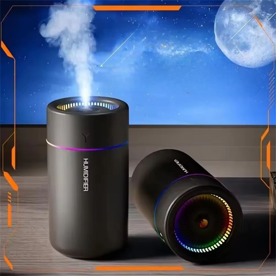 9.47 fl oz (280 mL) Air Humidifier & Aroma Diffuser – Large Fog Volume with Color-Changing Atmosphere Light