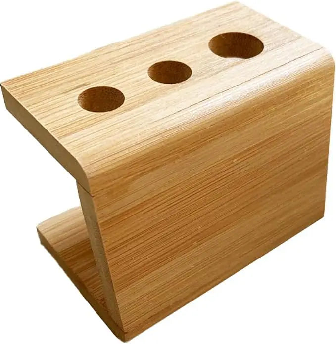 Bamboo Electric Toothbrush Holder, Multi Slot Bathroom Organizer, Durable Toothpaste Stand for Home and Hotel