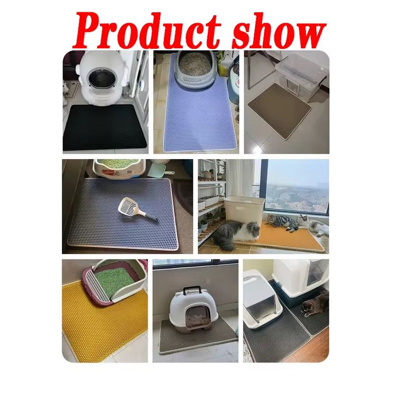 Large Waterproof Cat Litter Mat  NonSlip DoubleLayer Trap Pad For Pet Toilet Area 5