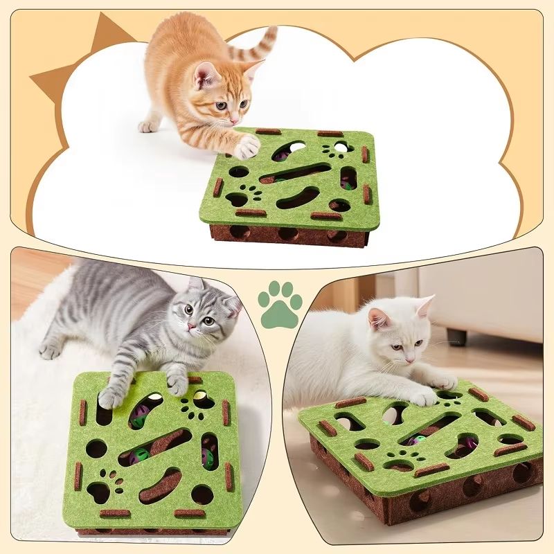 Sisal Cat Scratching Post For Indoor Cats  Interactive Kitten Exercise  Entertainment Toy 3