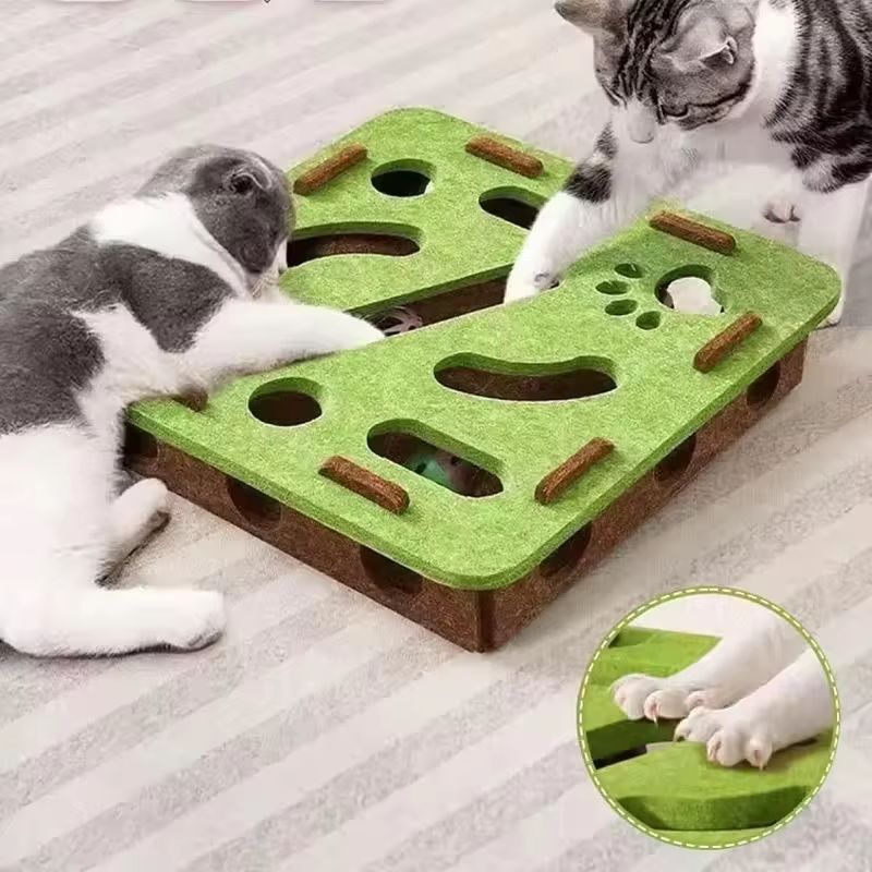 Sisal Cat Scratching Post For Indoor Cats  Interactive Kitten Exercise  Entertainment Toy 4