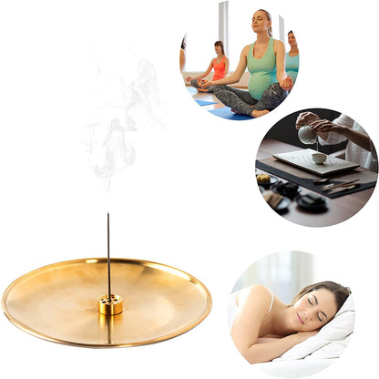 Metal Incense Burner Brass Incense Tray Sage Holder Palo Santo Holder Home Decor Crafts 3