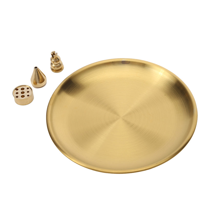 Metal Incense Burner Brass Incense Tray Sage Holder Palo Santo Holder Home Decor Crafts 6