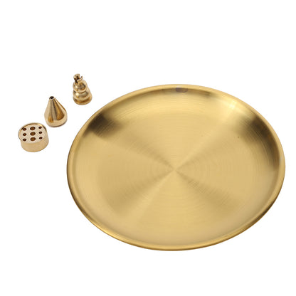 Metal Incense Burner Brass Incense Tray Sage Holder Palo Santo Holder Home Decor Crafts 6