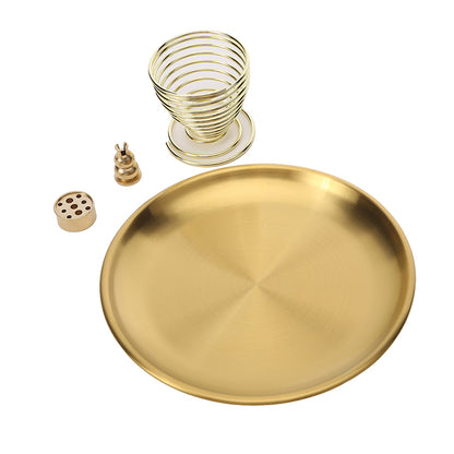 Metal Incense Burner Brass Incense Tray Sage Holder Palo Santo Holder Home Decor Crafts 7