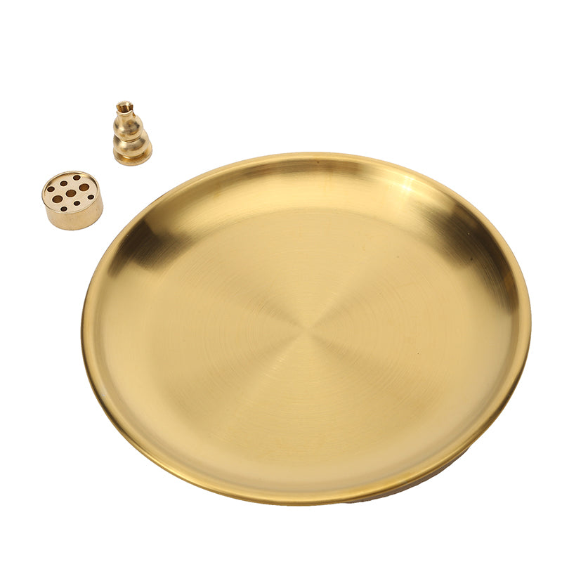 Metal Incense Burner Brass Incense Tray Sage Holder Palo Santo Holder Home Decor Crafts 8