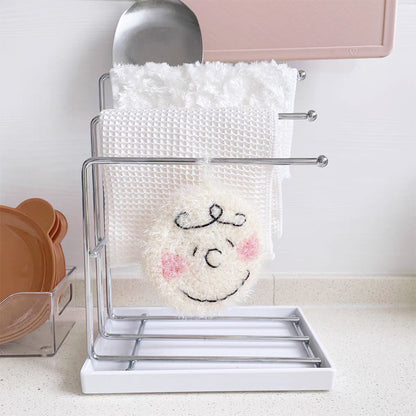 Drain Rag Rack, Kitchen Supplies Storage Rack, Household Counter top Organiser, Dishcloth Sponge Towel Holder
