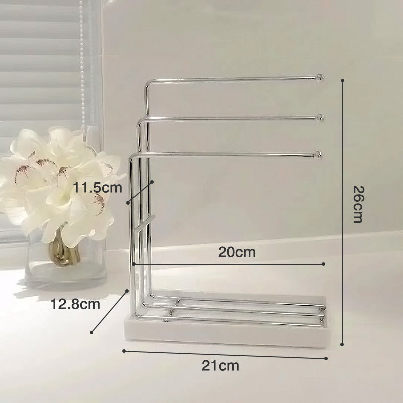 Drain Rag Rack, Kitchen Supplies Storage Rack, Household Counter top Organiser, Dishcloth Sponge Towel Holder