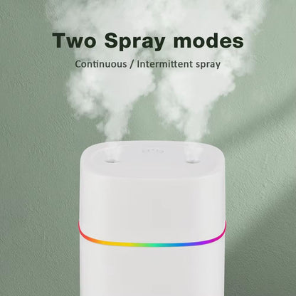 Portable USB Cool Mist Humidifier 600 ML  Aroma Diffuser With Colorful Night Light For Home  Car 2
