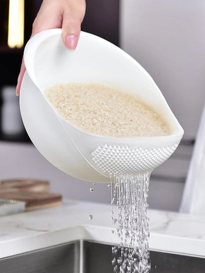 Multi-Piece Colander Rice & Fruit Bowl Set – Handle-Included Drain Basket Kitchen Organizer