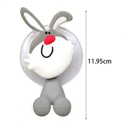 Cartoon Animals Toothbrush Holder, Strong Suction Tooth Brush Storage Rack, Bathroom Lovely Rabbit Kids Children