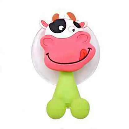 Cartoon Animals Toothbrush Holder, Strong Suction Tooth Brush Storage Rack, Bathroom Lovely Rabbit Kids Children
