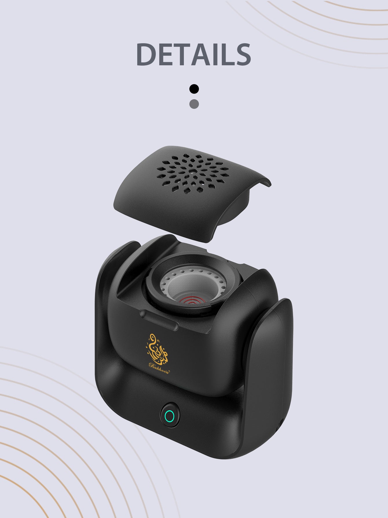 Rotatable Electronic Incense Burner, High Quality Arabian Censer, USB Rechargeable Rotational Aroma Machine