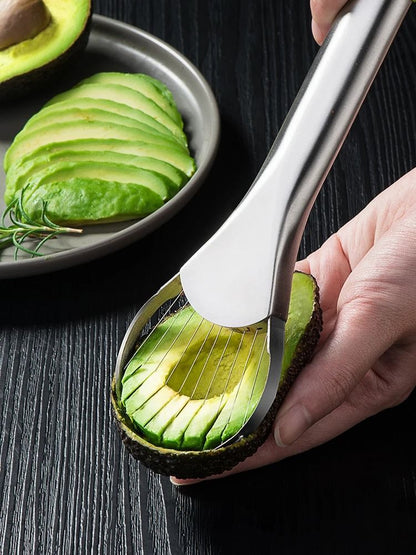 Stainless Steel Avocado Slicer And Fruit Cutter Kitchen Tool 1