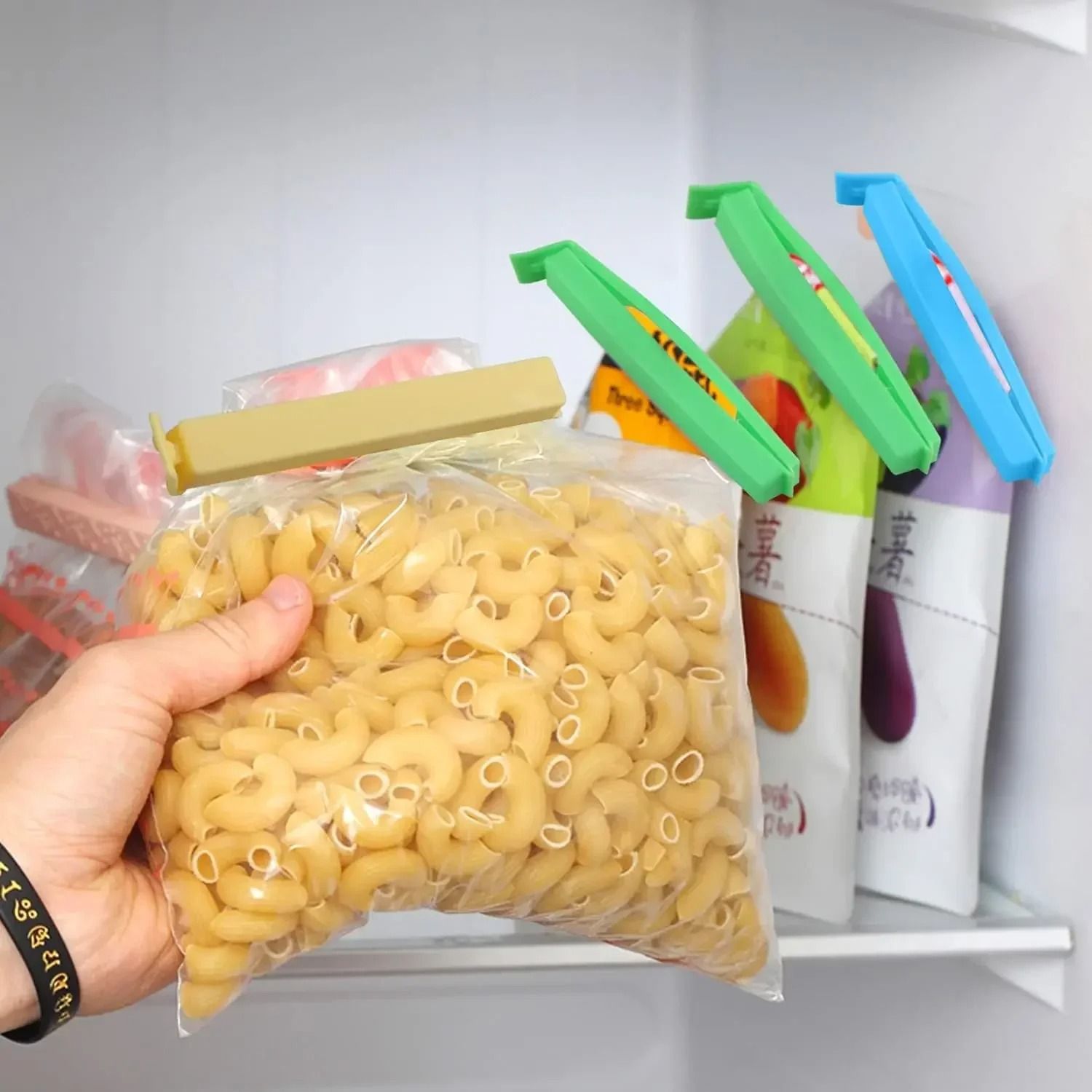 5 Piece Portable Food Snack Seal Bag Clips For Kitchen Storage And Freshness 3