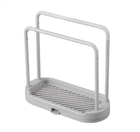 Double Layer Kitchen Cloth Drain Rack For Sink And Countertop Storage 6