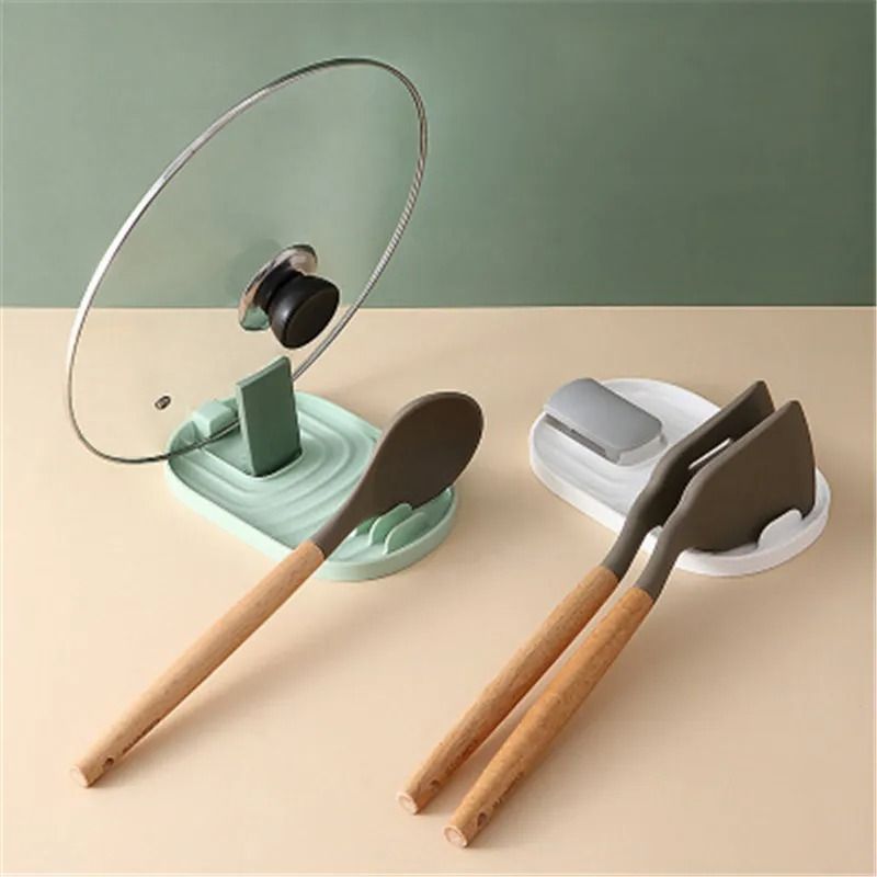 Kitchen Pot Lid And Utensil Holder Rack Organizer 1