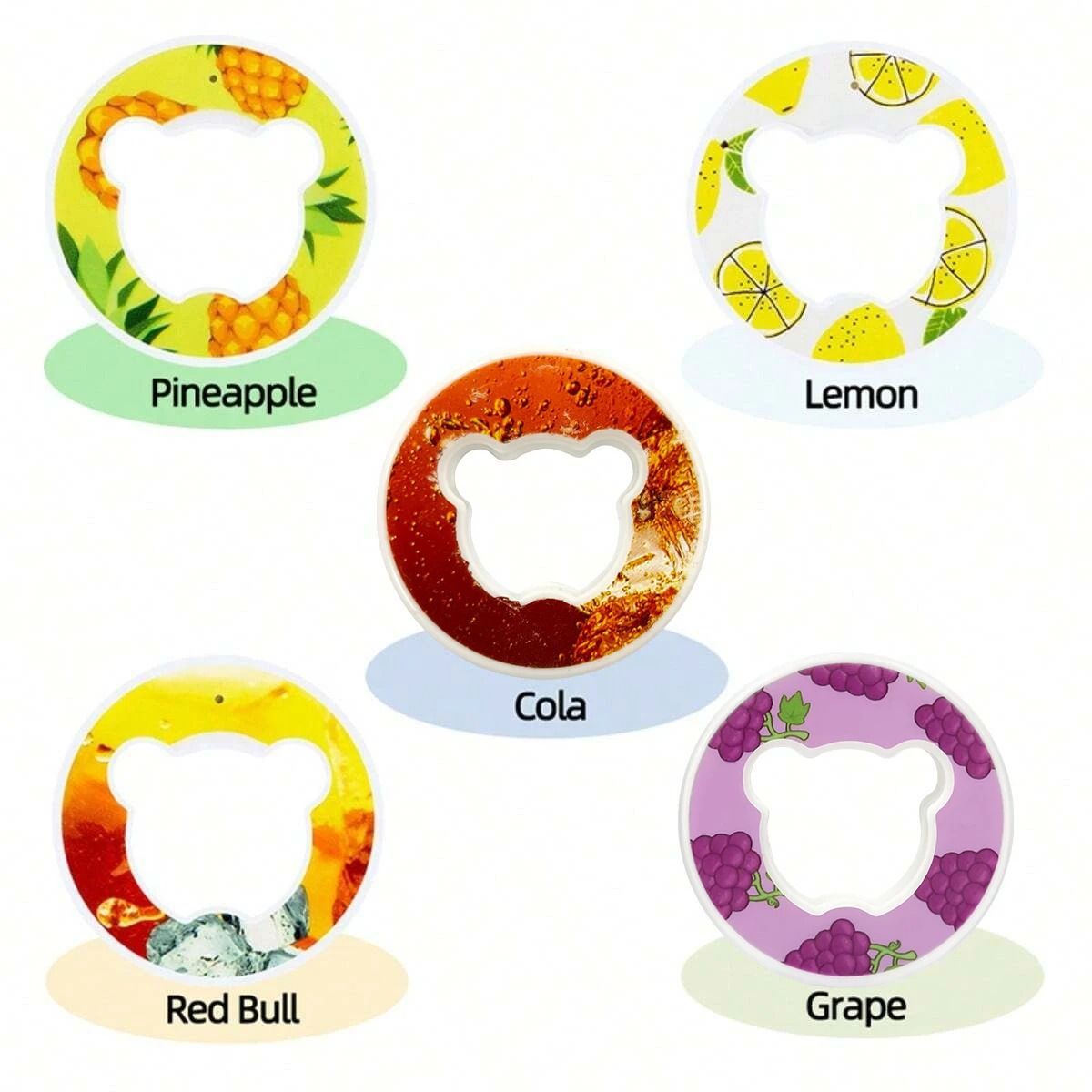 Bear Fruit Flavor Pods For Water Bottles Zero Sugar Zero Calorie Drink Enhancers 3