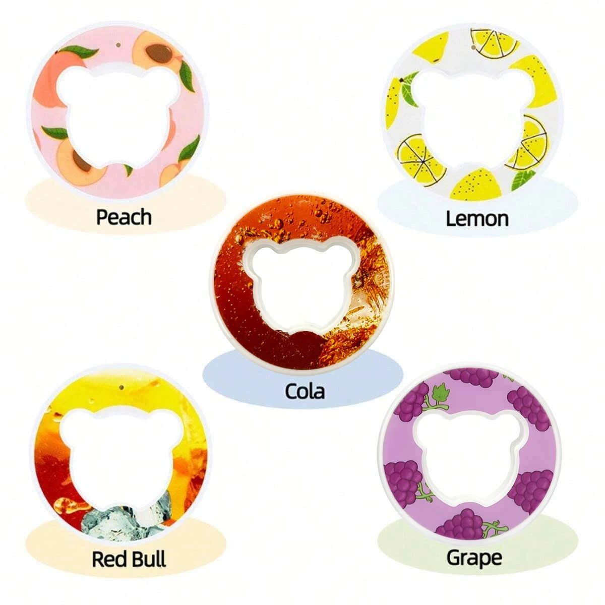 Bear Fruit Flavor Pods For Water Bottles Zero Sugar Zero Calorie Drink Enhancers 9