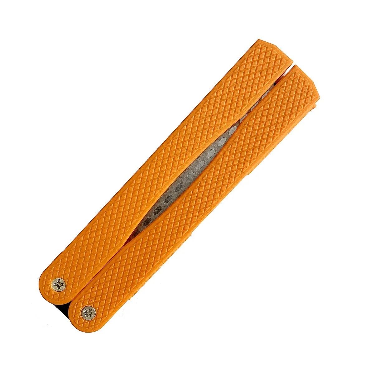 Portable DoubleSided Diamond Knife Sharpener With Folding Handle 9