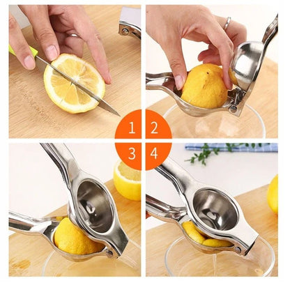 Stainless Steel Lemon Squeezer Manual Citrus Juicer For Kitchen And Home Use 4