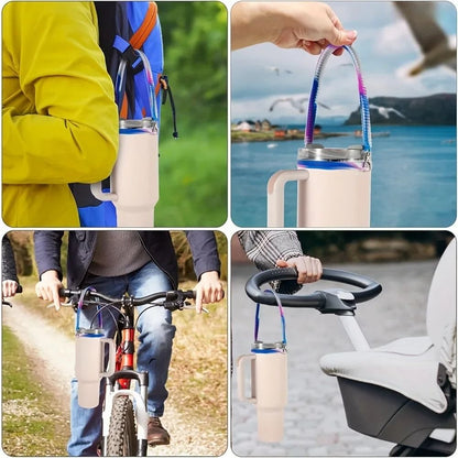 Water Bottle Silicone Handle Sling Carrier Strap For 840oz Bottles 1