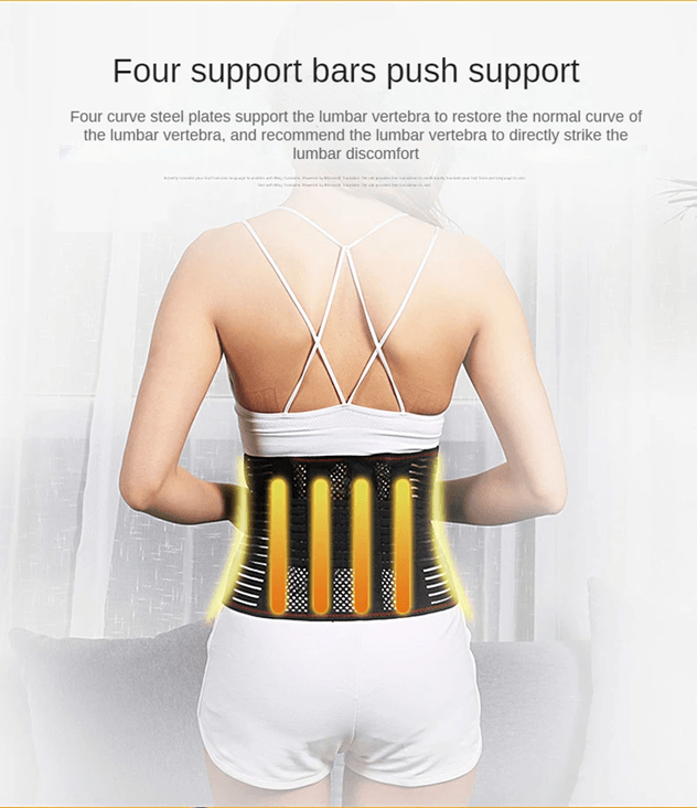 CoreAlign Lumbar Support Belt  Breathable Back Brace With 5 Reinforced Plates For Spine And Posture 1