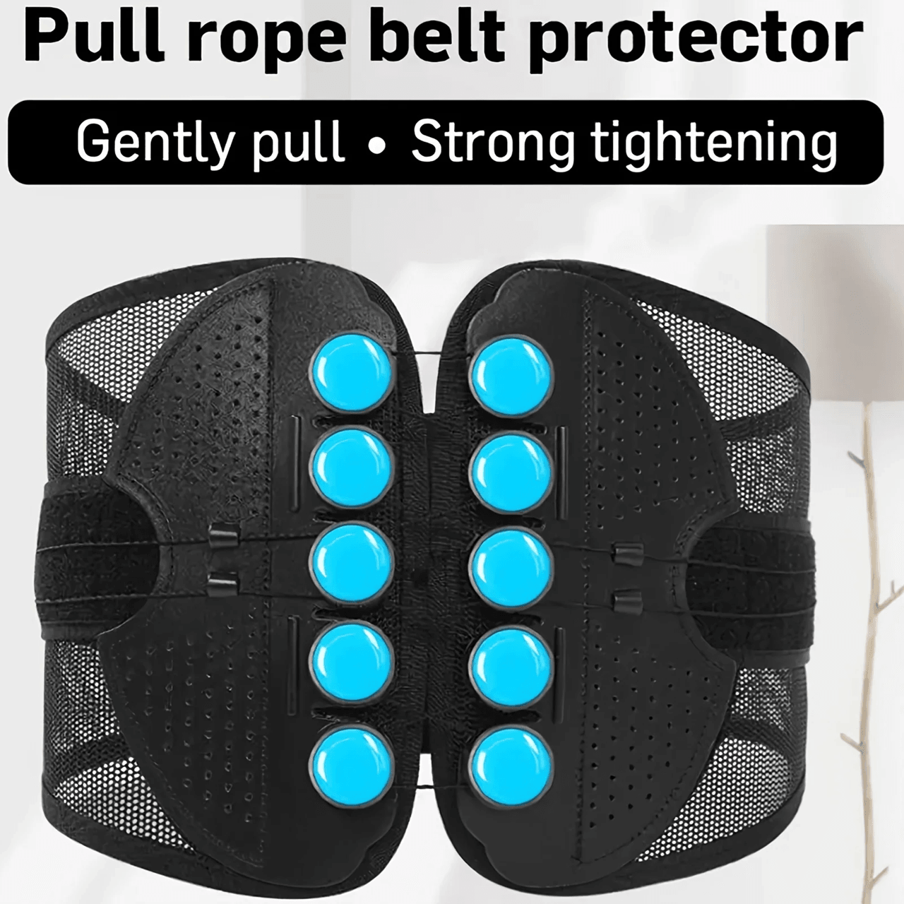 AirFlex Adjustable Sports Waist Support Belt  Breathable Mesh Back Brace For Fitness Hiking  Everyd 2