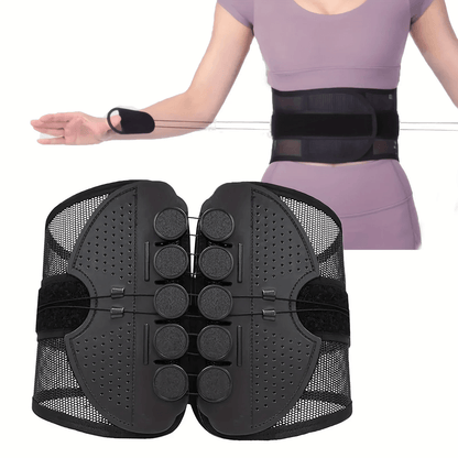 AirFlex Adjustable Sports Waist Support Belt  Breathable Mesh Back Brace For Fitness Hiking  Everyd 1