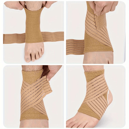 ProActive Adjustable Ankle Support Sleeves – Breathable Compression Braces for Sports, Running & Everyday Stability