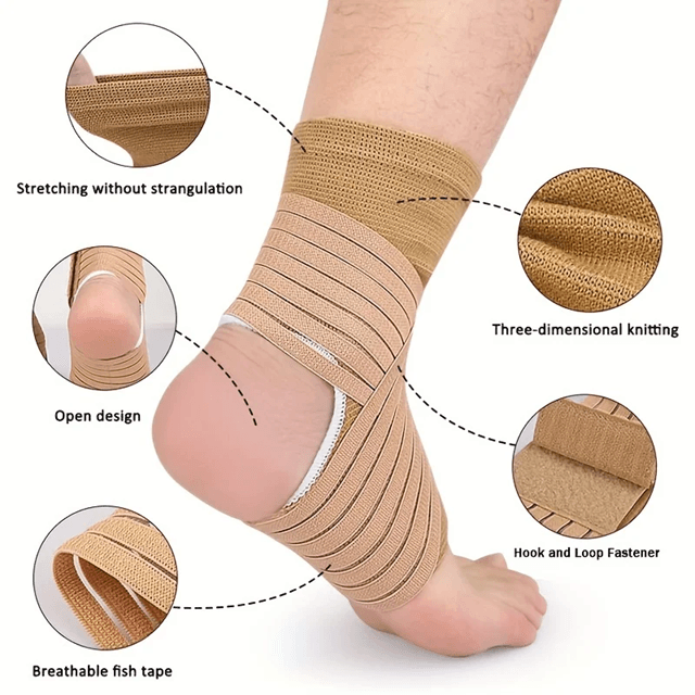ProActive Adjustable Ankle Support Sleeves  Breathable Compression Braces For Sports Running  Every 3