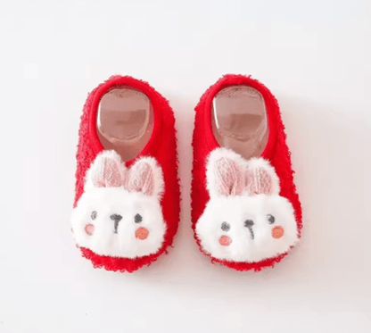 SnuggleBunny Plush Baby Floor Socks  Soft NonSlip Toddler Slippers For Warmth And Comfort 4